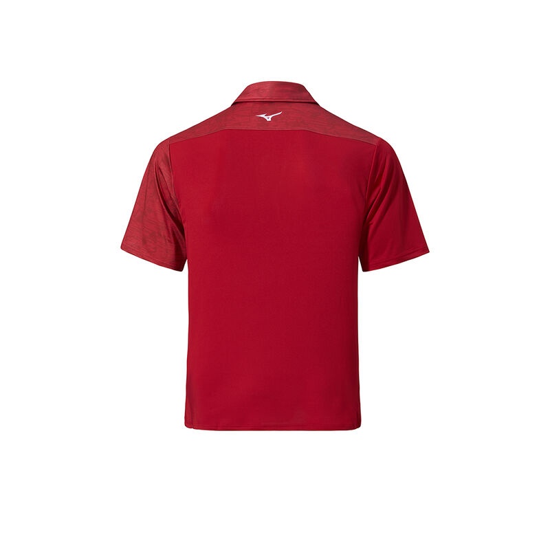 Polo Mizuno QD Hazard Bloc Homme Rouge | France M6910YH