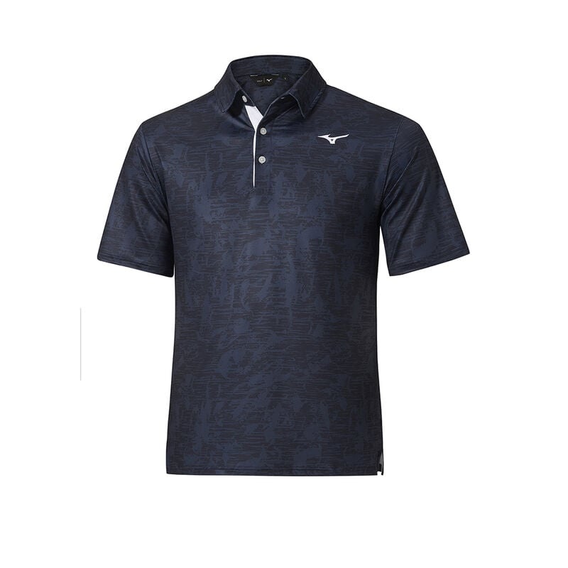 Polo Mizuno QD Hazard Homme Bleu Marine | France M0291JZ