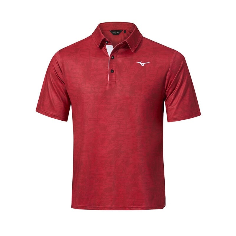 Polo Mizuno QD Hazard Homme Rouge | France M4876FJ