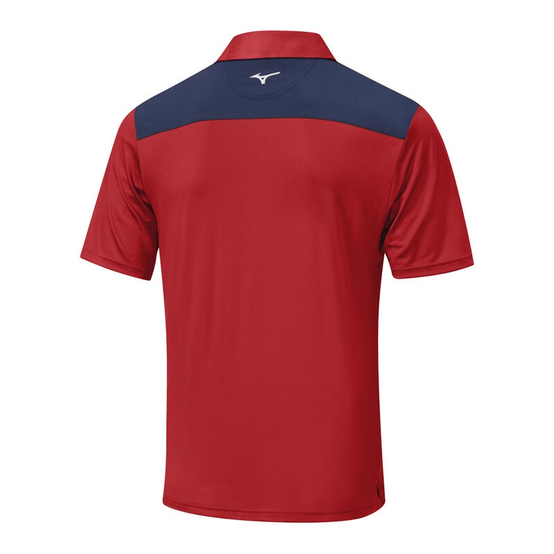 Polo Mizuno Quick Dry Citizen Homme Rouge | France M8795XZ