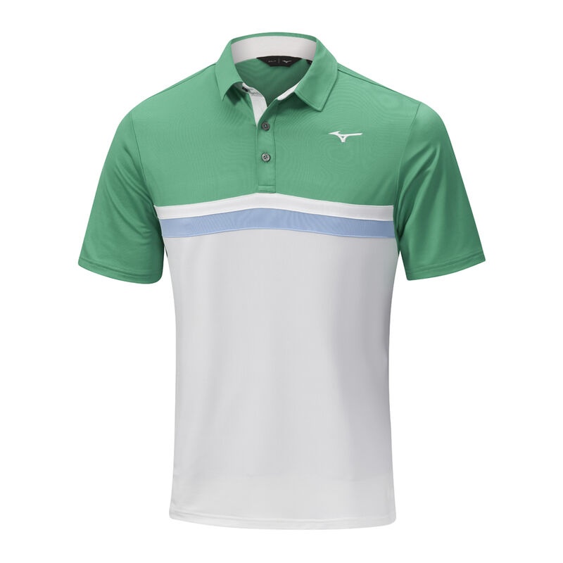 Polo Mizuno Quick Dry Horizon Homme Menthe | France M0864QD