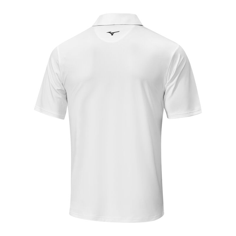 Polo Mizuno Quick Dry Mirage Homme Blanche | France M9658OI