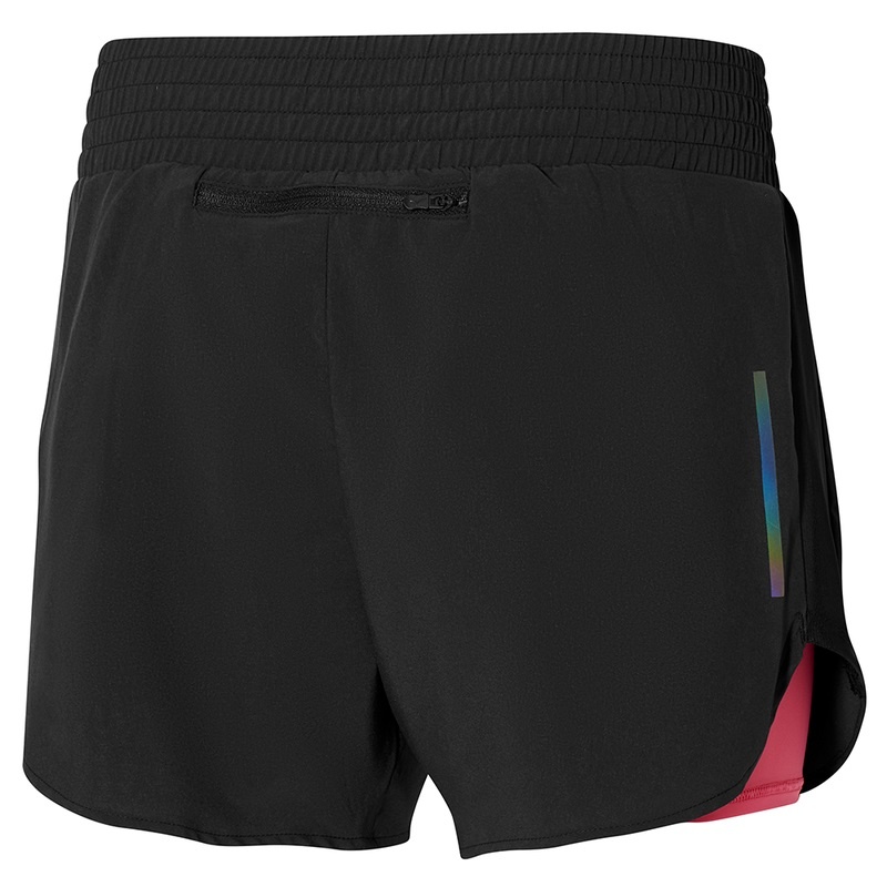 Short Mizuno 2in1 4.5 Femme Noir | France M6871BU