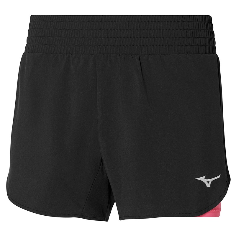 Short Mizuno 2in1 4.5 Femme Noir | France M6871BU