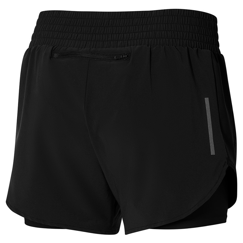 Short Mizuno 2in1 4.5 Femme Noir | France M3574GU