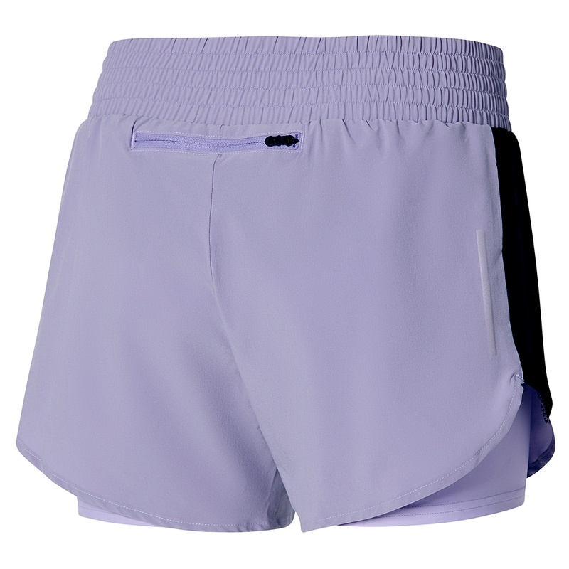 Short Mizuno 2in1 4.5 Femme Violette | France M4571HN