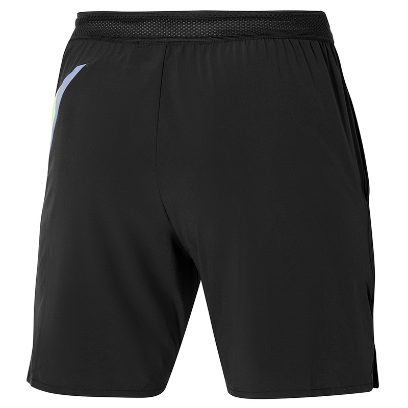 Short Mizuno Release 8 In Amplify Homme Noir Vert | France M2465CF