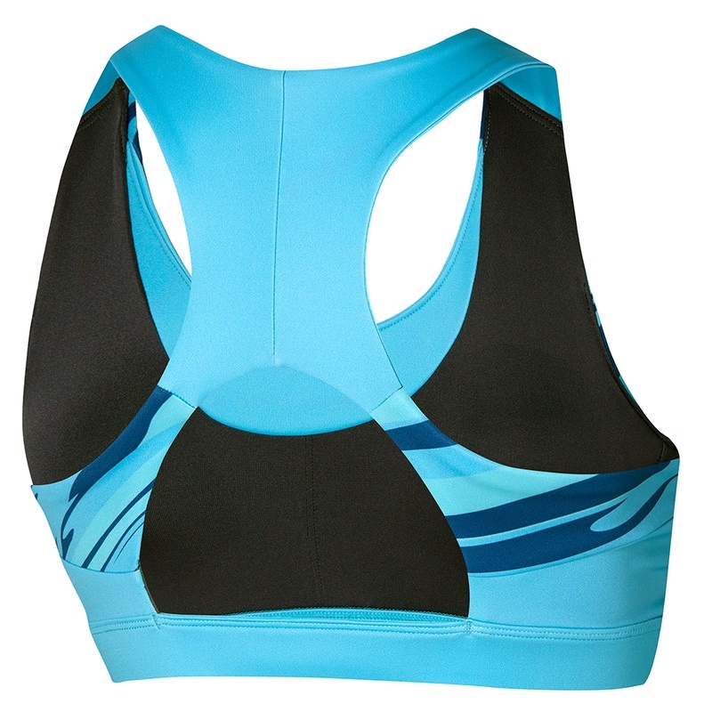 Soutien Gorge Sport Mizuno Alpha Graphique Femme Bleu | France M9327NU