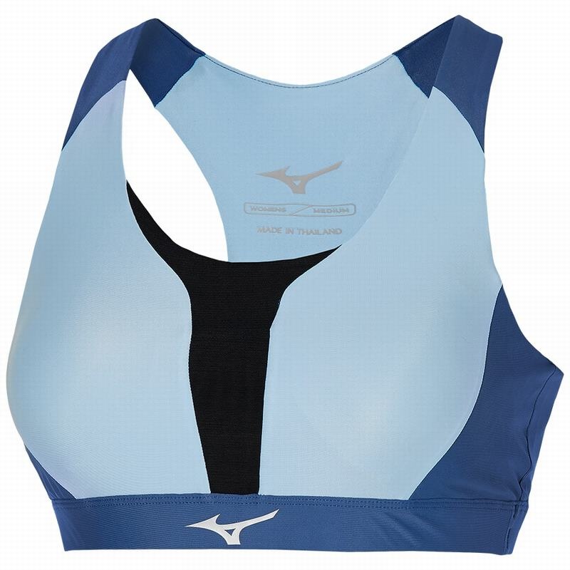 Soutien Gorge Sport Mizuno High Support Femme Bleu | France M8724JE