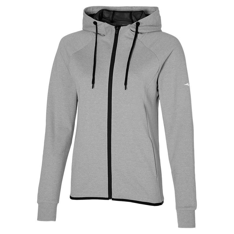 Sweat a Capuche Mizuno Rb Sweat Femme Grise | France M8437CK