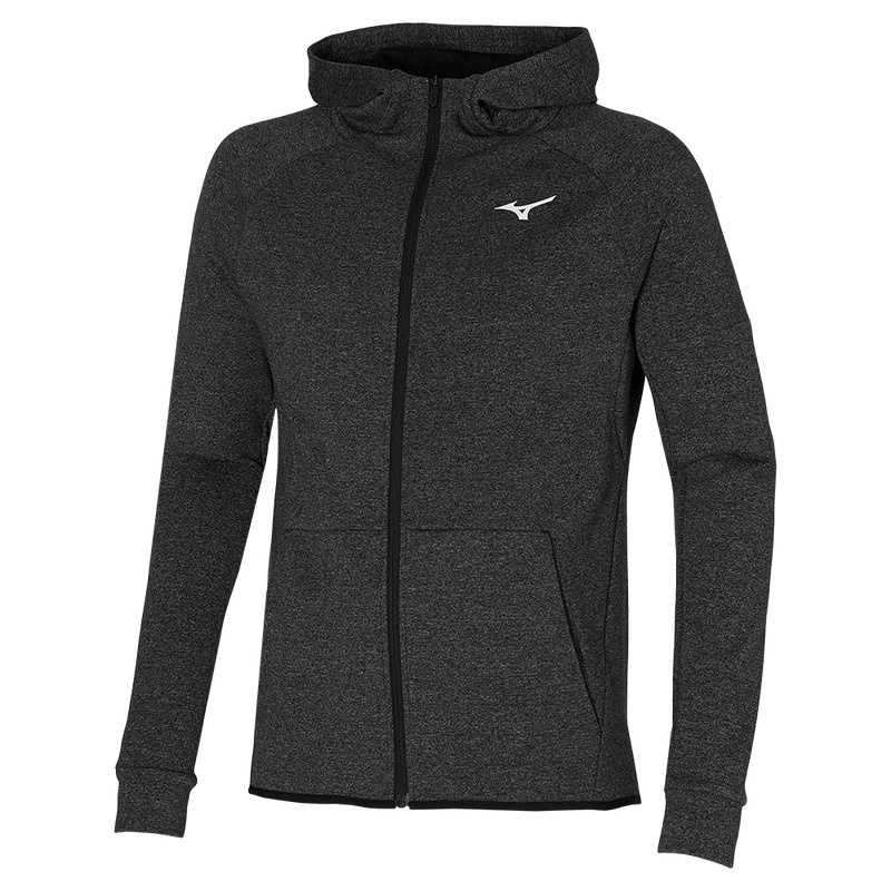 Sweat a Capuche Mizuno Rb Sweat Homme Noir | France M0159KW