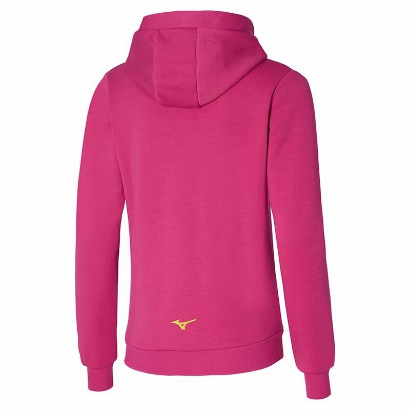 Sweat a Capuche Mizuno Release Femme Rose | France M1685JQ