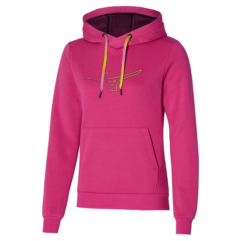 Sweat a Capuche Mizuno Release Femme Rose | France M1685JQ