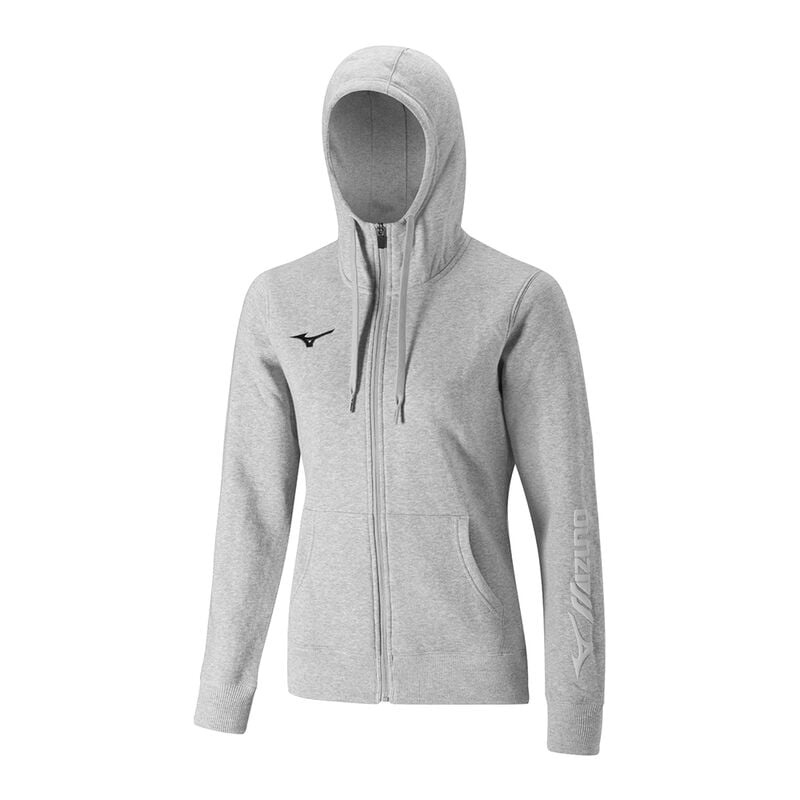 Sweat a Capuche Mizuno Sweat FZ Femme Grise | France M6108AK