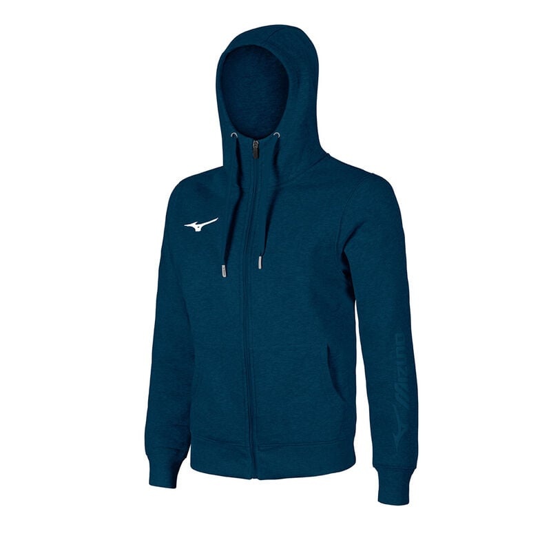 Sweat a Capuche Mizuno Sweat FZ Homme Bleu Marine | France M6413DZ