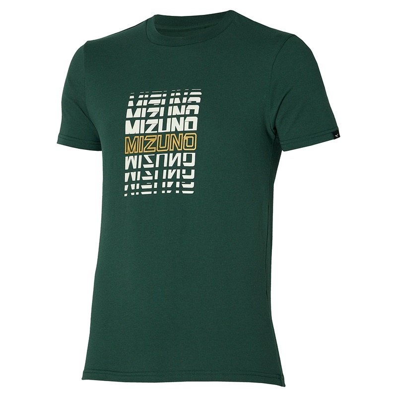 T Shirts Mizuno Athletics Mizuno Tee Homme Vert | France M6485EF