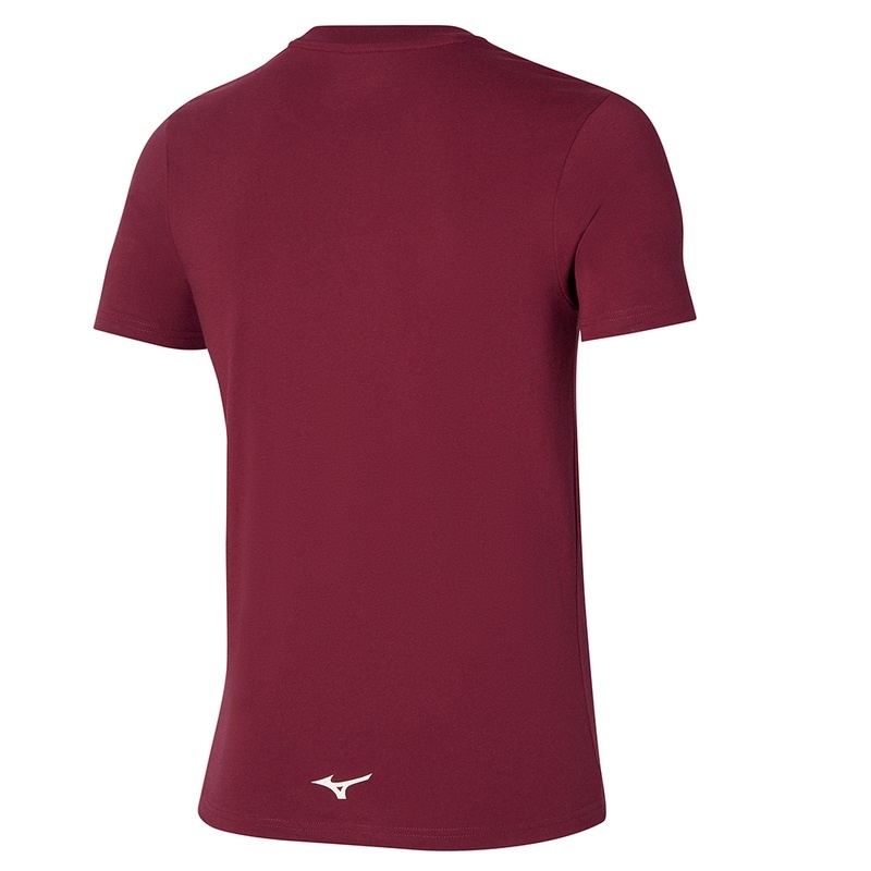 T Shirts Mizuno Athletics Mizuno Tee Homme Rouge Foncé | France M3940TZ