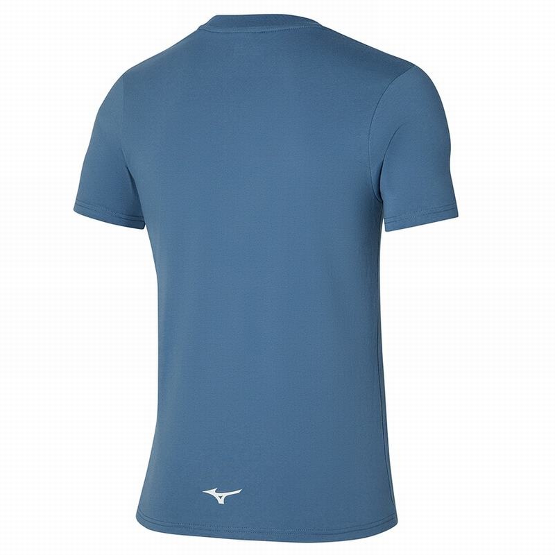 T Shirts Mizuno Athletics RB Tee Homme Bleu | France M7168YR