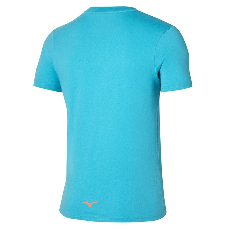 T Shirts Mizuno Athletics RB Tee Homme Bleu | France M0571GE