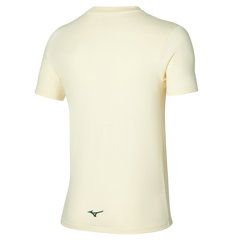 T Shirts Mizuno Athletics RB Tee Homme Jaune | France M8576NP