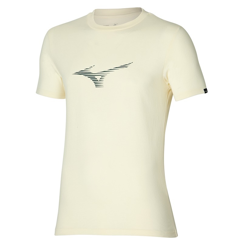 T Shirts Mizuno Athletics RB Tee Homme Jaune | France M8576NP