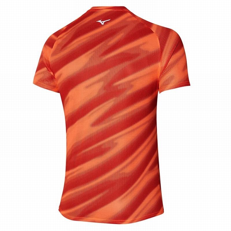 T Shirts Mizuno Dryaeroflow Graphique Tee Homme Orange | France M2064VU