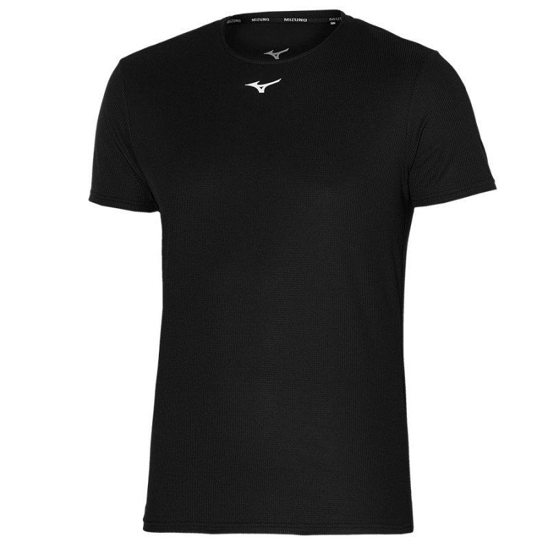 T Shirts Mizuno Dryaeroflow Tee Homme Noir | France M4718DN