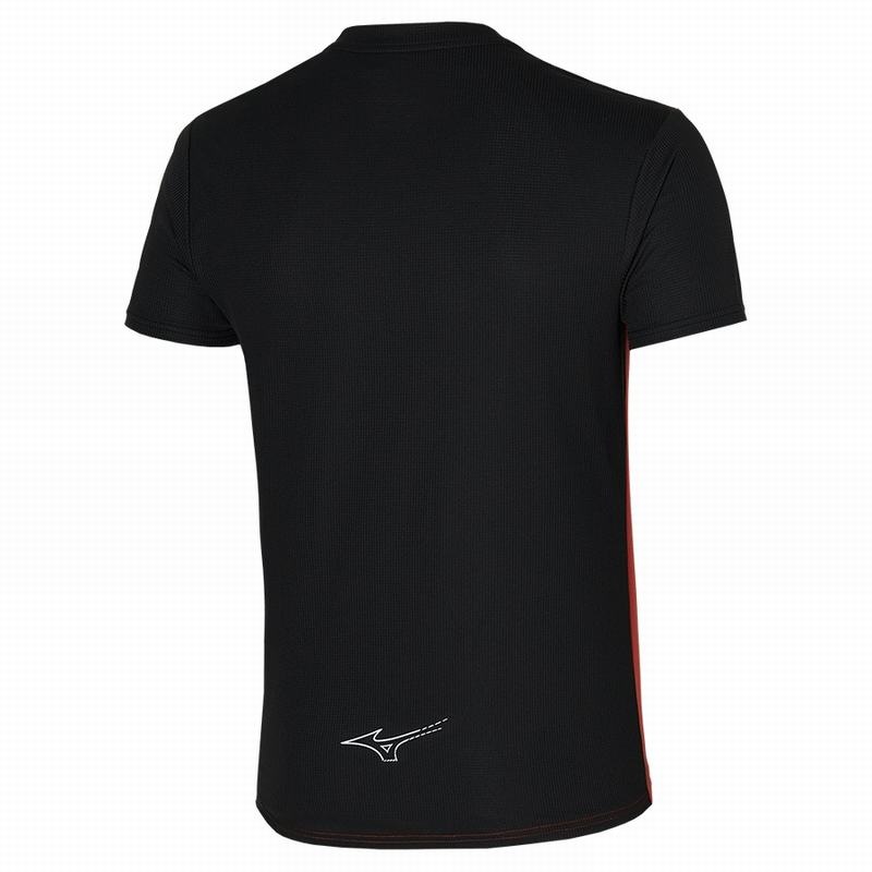 T Shirts Mizuno Dryaeroflow Tee Homme Rouge Noir | France M7961RI