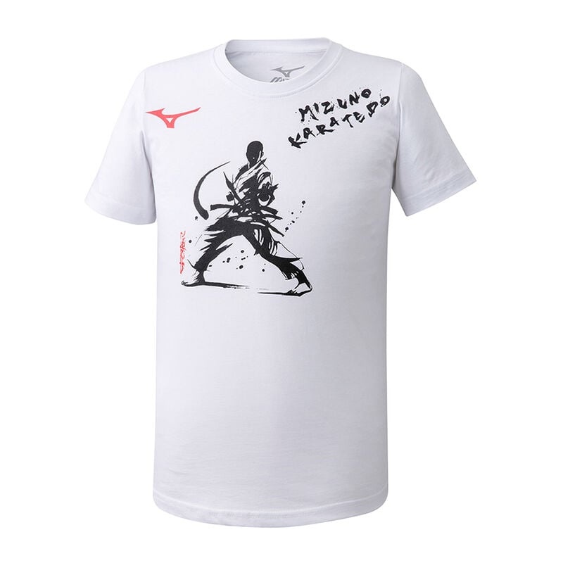 T Shirts Mizuno Karatedo Tee Homme Blanche | France M8254HP