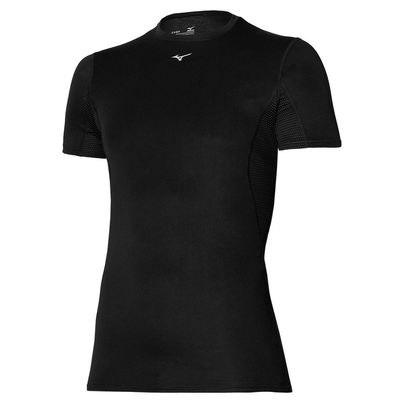 T Shirts Mizuno Mid Weight-light Tee Homme Noir | France M3092KA