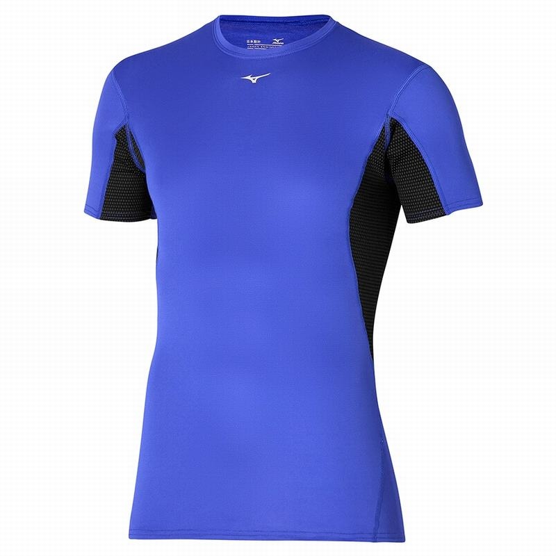 T Shirts Mizuno Mid Weight-light Tee Homme Bleu | France M7189JX