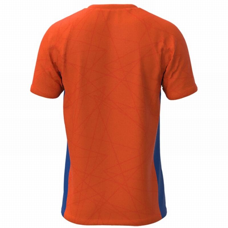 T Shirts Mizuno Nevobo Voleyball Replica Homme Orange | France M1423SO