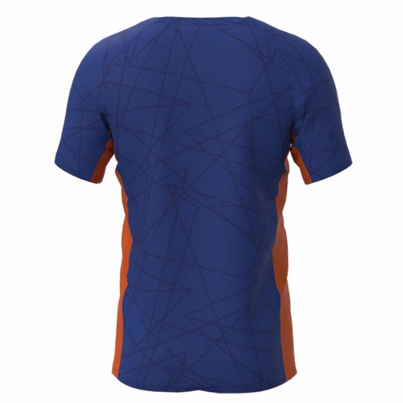 T Shirts Mizuno Nevobo Volleyball Match Homme Bleu | France M3627LB