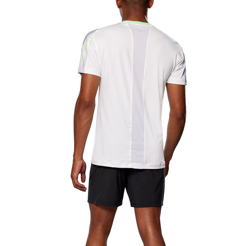 T Shirts Mizuno Release Shadow Tee Homme Blanche | France M3248CJ