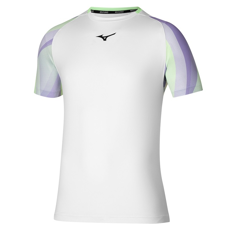 T Shirts Mizuno Release Shadow Tee Homme Blanche | France M3248CJ