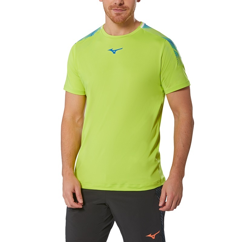 T Shirts Mizuno Shadow Tee Homme Vert Clair | France M8690XQ