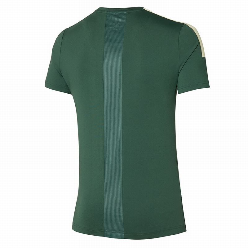 T Shirts Mizuno Shadow Tee Homme Vert | France M6408RW