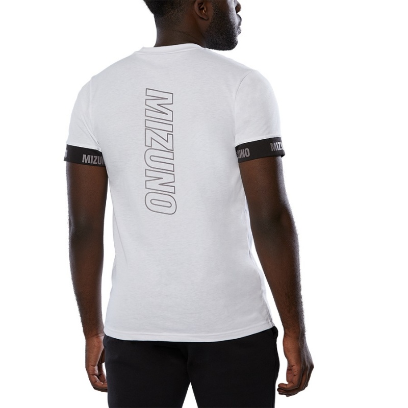 T Shirts Mizuno Tee Homme Blanche | France M1682JO