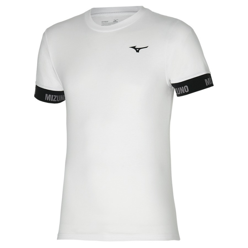 T Shirts Mizuno Tee Homme Blanche | France M1682JO