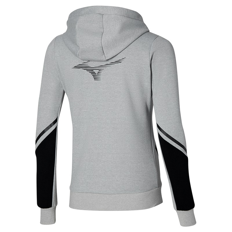 Vestes Mizuno Athletics Sweat Femme Grise | France M1304ZH