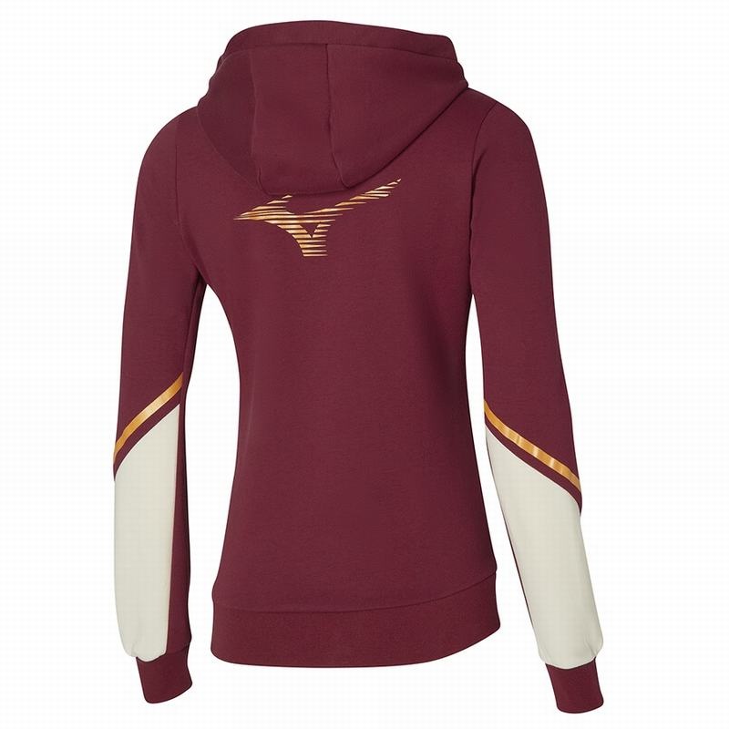 Vestes Mizuno Athletics Sweat Femme Rouge | France M4910PR