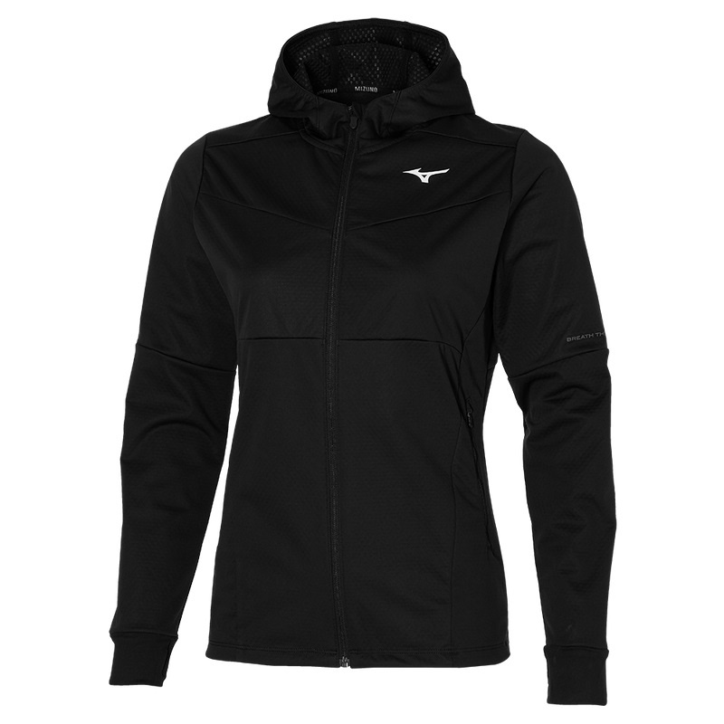 Vestes Mizuno Breath Thermo Femme Noir | France M8129PL