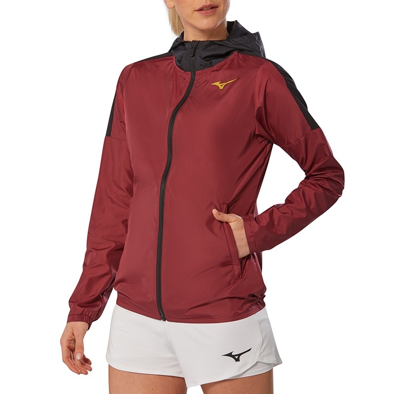 Vestes Mizuno Hoody Femme Rouge Foncé | France M1307GY