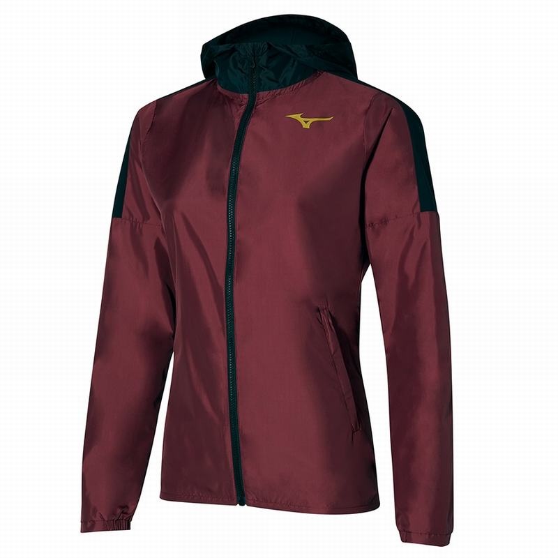 Vestes Mizuno Hoody Femme Rouge Foncé | France M1307GY