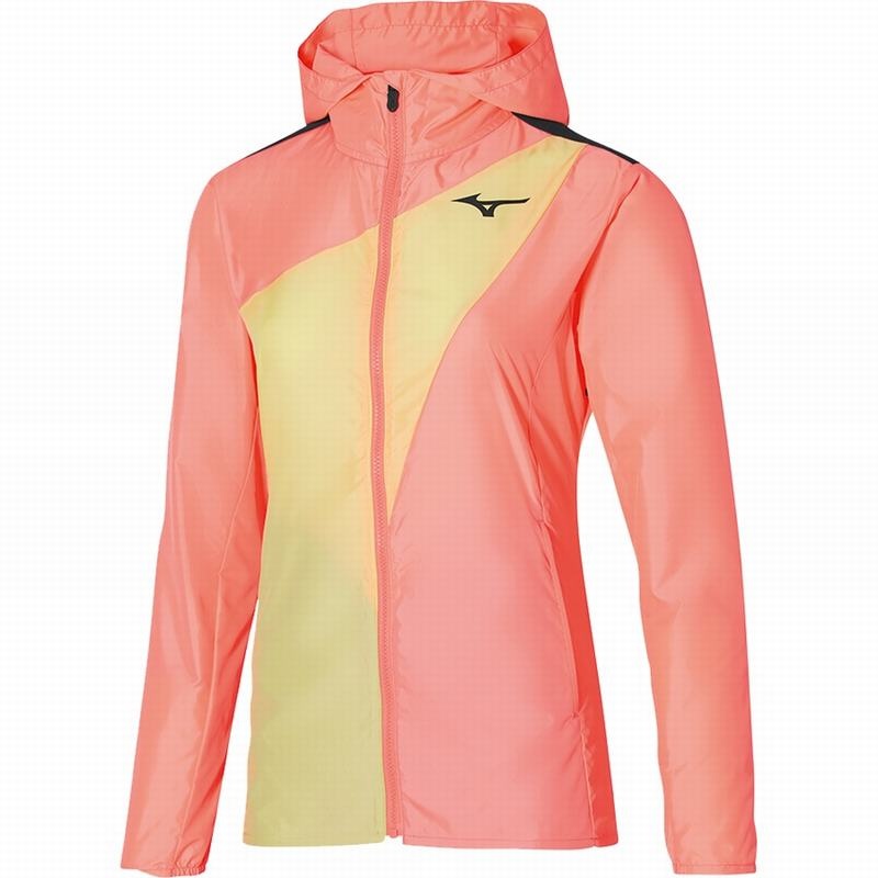 Vestes Mizuno Release Encapuchonné Femme Corail | France M1798ST