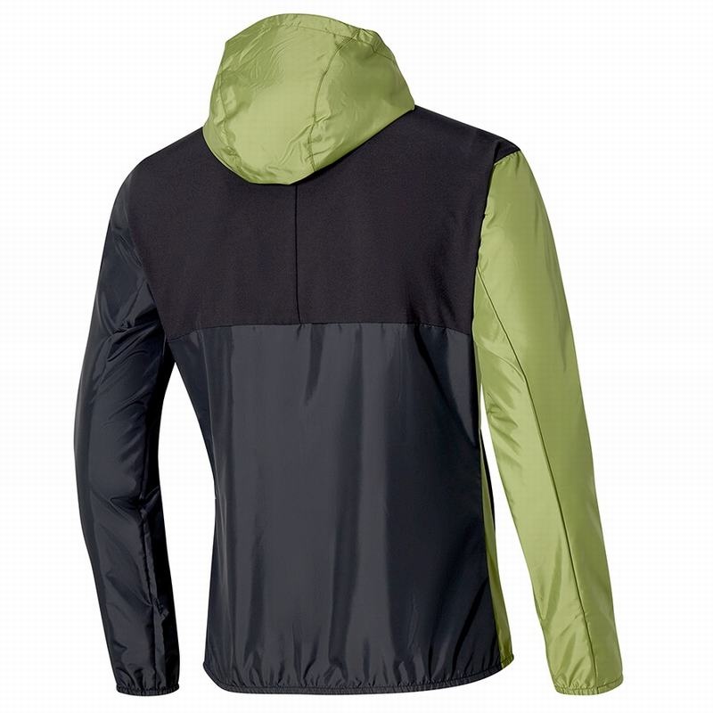 Vestes Mizuno Release Encapuchonné Jcket Homme Vert | France M4236BU