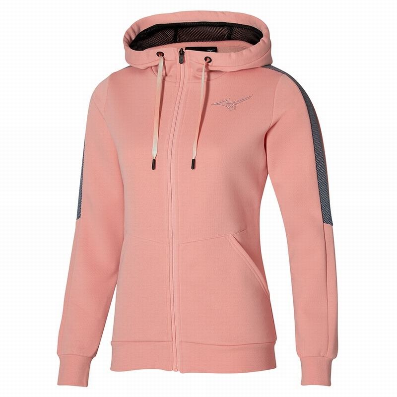 Vestes Mizuno Release Sweat Femme Abricot Rose | France M6938BA