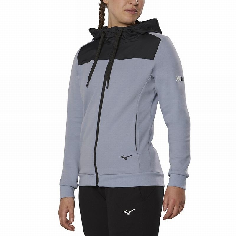 Vestes Mizuno Sweat Femme Grise | France M9873ZF